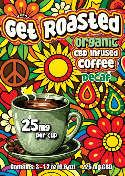 Organic CBD infused Coffee Decaf -225mg