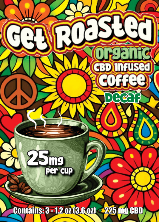Organic CBD infused Coffee Decaf -225mg